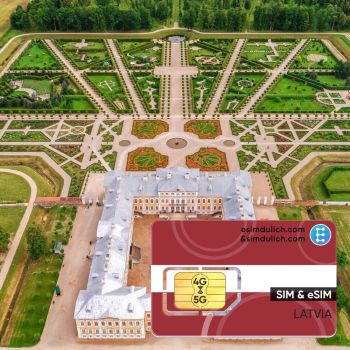 Sim Du Lịch Latvia 30 Ngày Tốc Độ Cao